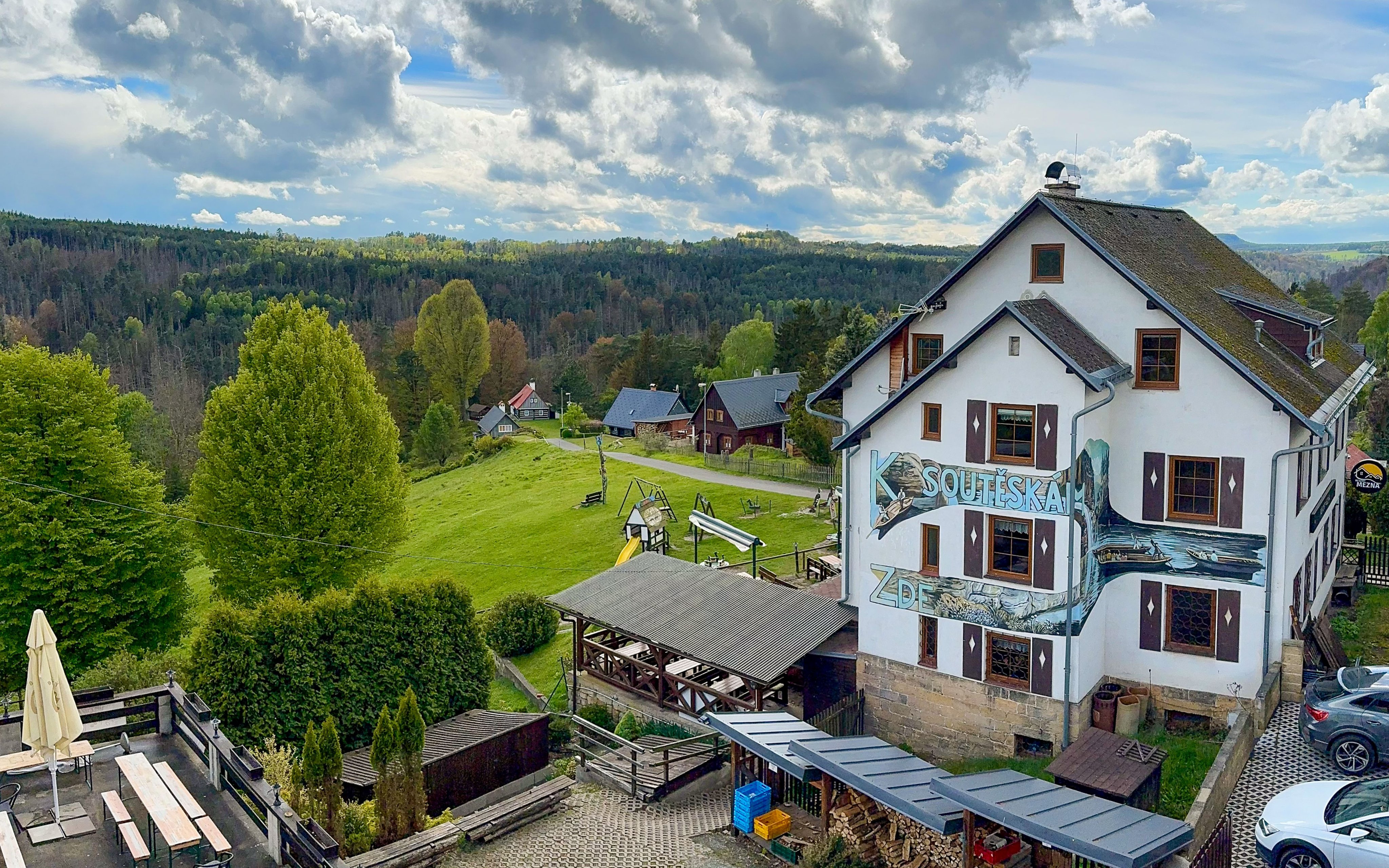 Národný park České Švajčiarsko: Hřensko v Resorte Mezná s raňajkami a privátnym wellness so saunou a vírivkou
