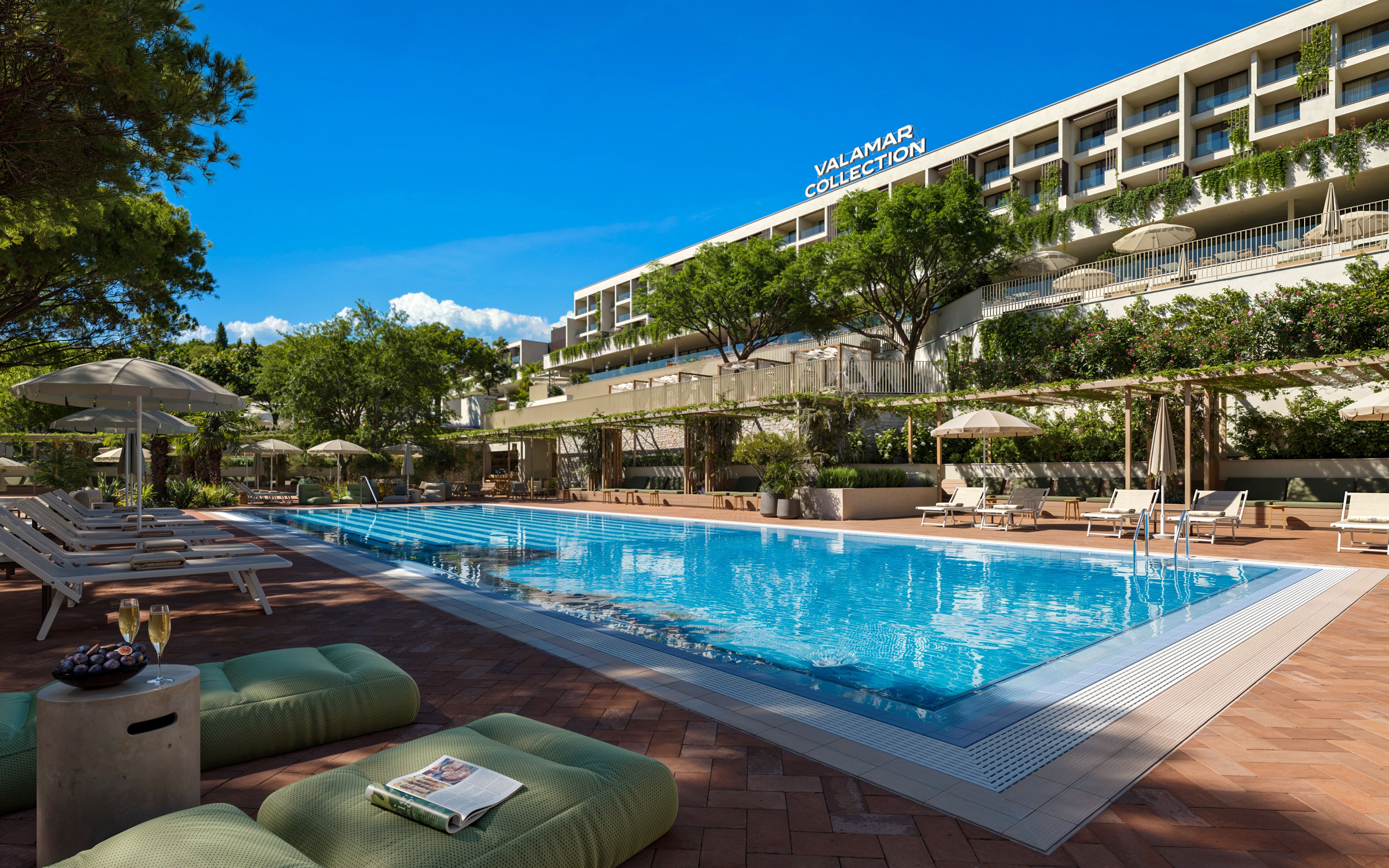 Ostrov Rab luxusne: Arba Resort by Valamar **** s all inclusive, bazénmi, saunou a programom + deti zadarmo