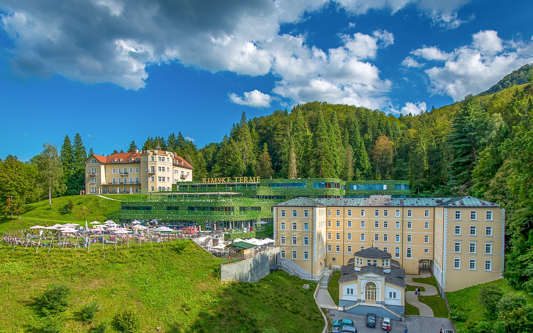 Slovinsko: Rimske Toplice v Hoteli Rimski dvor ****+ s polpenziou, 7 vírivkami, 5 saunami a termálnymi bazénmi<br/>Hotel Rimski dvor ****superior, Toplice 10, Rimske Toplice 3272, info@rimske-terme.si