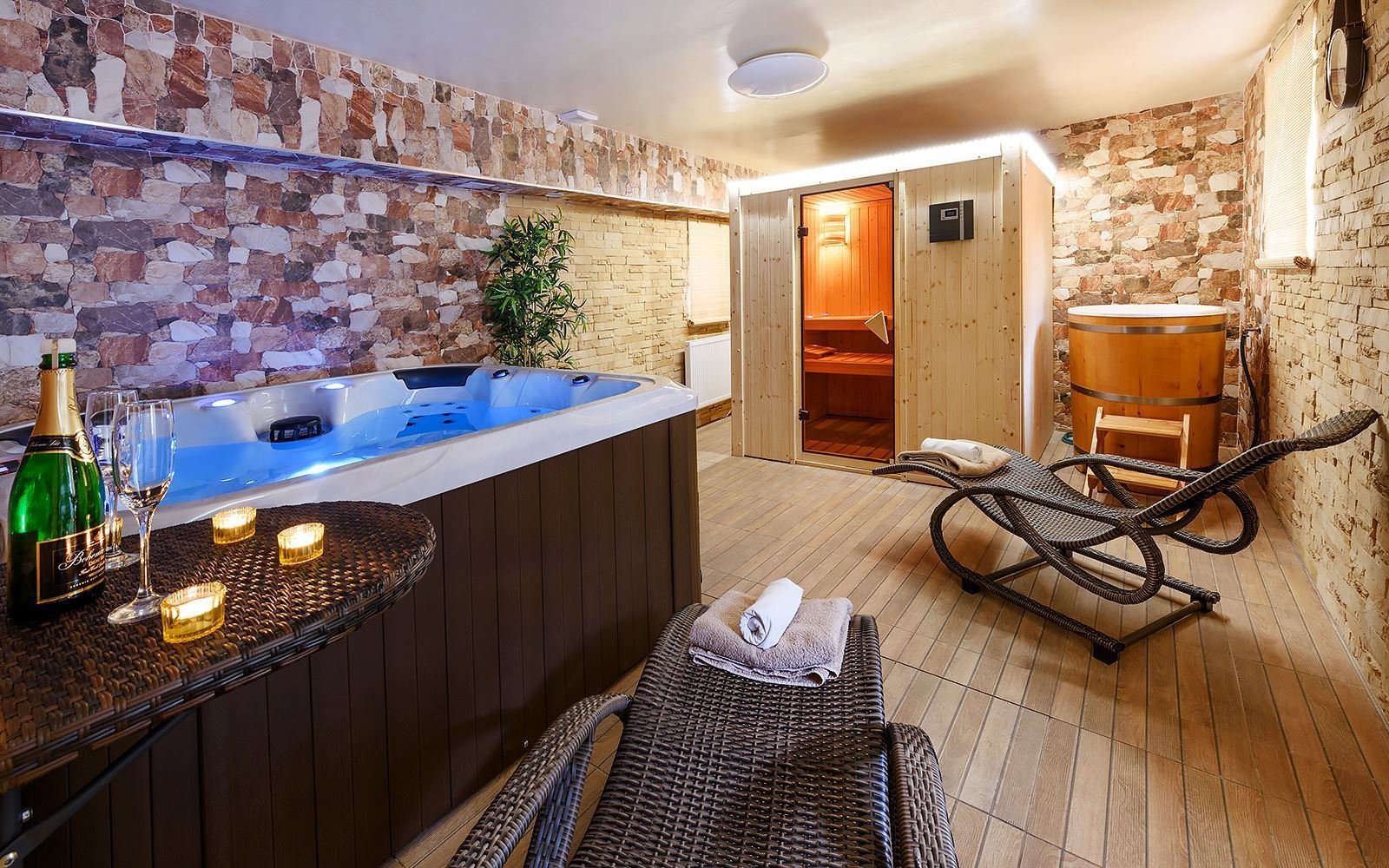Pobyt pri NP Šumava a ski areálov vo Wellness apartmánoch Andrea s raňajkami, privátnym wellness a procedúrami